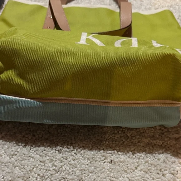 Kate Spade Green and Tan Classic Tote - Picture 6 of 6